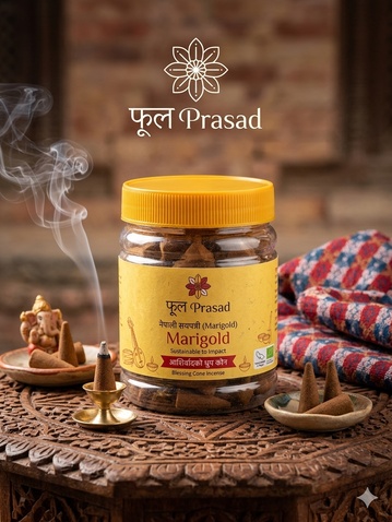 Nepali Marigold & Sandalwood Temple Herbal Dhoop Rolls